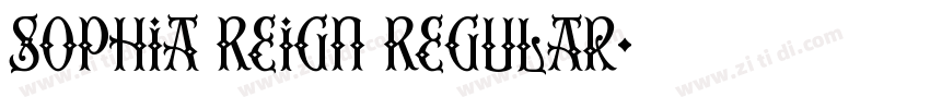 Sophia Reign Regular字体转换